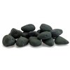 American Fire Glass Matte Black Lite Stones Set - 15 Stone Set AFG-LSTONE-MB-15